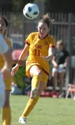 Senior Karter Haug is helping anchor a stingy USC defense.