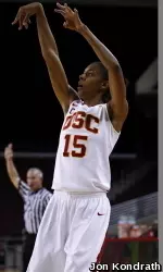 Briana Gilbreath led the Trojans with 20 points and added five assists.