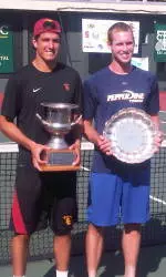 Emilio Gomez beat Pepperdine's Hugh Clark to win the Battle in the Bay.