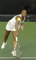 Alison Ramos powered past her Round of 64 opponent today in San Diego.