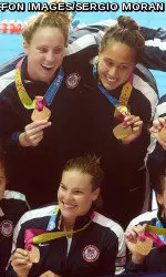 Lauren Wenger, Kami Craig and Tumua Anae captured gold with Team USA.