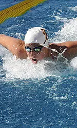 Senior Amanda Smith won the 200y fly at ASU Saturday.