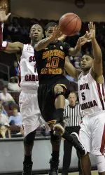 Maurice Jones made all seven three-point attempts and scored a team-high 28 points.