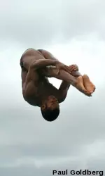 Freshman Jordan Gear took fifth on 3-meter Friday.