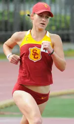 USC senior Zsofia Erdelyi won the women's division at the 2011 Rock 'n' Roll Las Vegas Marathon on Dec. 4.