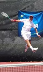 Steve Johnson got doubles and singles wins today for USC.