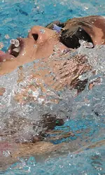 Sophomore Christel Simms helped USC take second in the 200y medley relay in a school record.