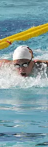 Junior Katinka Hosszu won the 200y fly for her third win of the Pac-10s and was named Pac-10 Swimmer of the Meet.