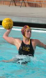 Kristen Dronberger fired in four for USC today vs. Stanford.