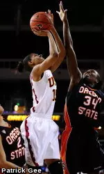 Briana Gilbreath has become USC's No. 20 all-time scorer.