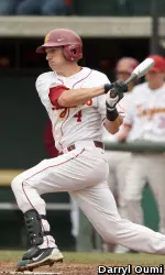 Joe De Pinto went 2-for-4 with a double and three RBI in Tuesday's 5-4 loss at Long Beach State