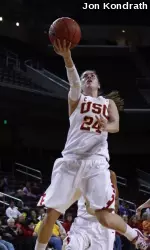 Ashley Corral led USC with 15 points tonight vs. UCSB.