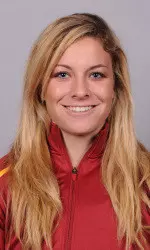 Ashley Pyka shown here was one of four Trojans to set PRs in the hammer throw at the Trojan Invitational on Friday. Pyka had a new best mark of 161-4. Teammate Marissa Minderler had the best throw by a college female with a mark of 205-7 to move into fifth place on USC's all-time list.
