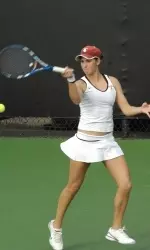 Maria Sanchez won her 17th straight singles match today at UCLA.