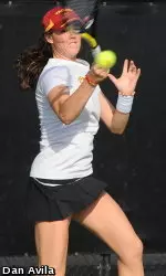 Kaitlyn Christian was impressive in her doubles and singles wins.