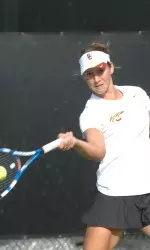 Maria Sanchez won the Trojans only point against Stanford.
