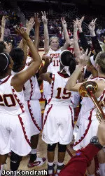 The Trojans are trying to make a run to their first-ever WNIT title this week.