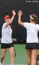 Kaitlyn Christian and Maria Sanchez play for the Pac-10 title tomorrow.