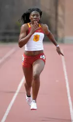 Freshman Jessica Davis had a wind-aided time of 11.32 in the 100m dash at the Texas Relays today.