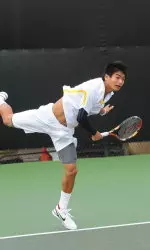 USC's Ray Sarmiento won his doubles and singles matches Friday.