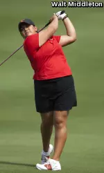 Lizette Salas is USC's leading golfer after two rounds.