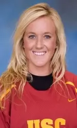 Shelby Buckley runs her first official track race for USC.