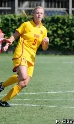 Brittany Kerridge had a goal and an assist today for the Trojans.
