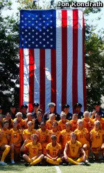 USC honored the heroes and victims of 9-11 in a ceremony with LA Fire Dept Station 15.