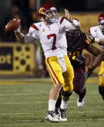 Matt Barkley was 21-of-33 for 227 yards and one touchdown but also lost a fumble and threw one interception.