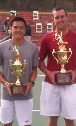 Seniors Daniel Nguyen and Steve Johnson squared off in doubles and singles finals today.