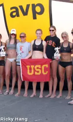 USC celebrates after winning the 2009 Collegiate Beach Championship