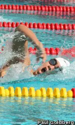 Freshman Cary Wright won the 1650y free Wednesday.