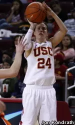 Ashley Corral dropped six threes on the Beavers today.