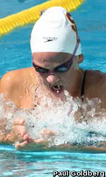 Sophomore Andrea Kropp won three races Friday against San Diego.