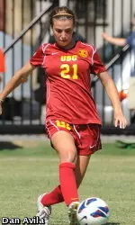 Jamie Fink drilled her first career goal today to get USC a lead on host OSU.