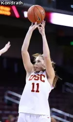 Cassie Harberts had another double-digit day for the Trojans.