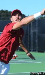 Steve Johnson helped clinch in doubles and got the first singles win of the day.