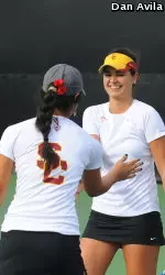 USC's Pulido/Scandalis got a win over UCLA's Jones/Seguso in doubles.