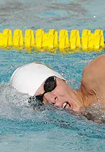 Sophomore Mike Godbe won the 200y free Saturday.