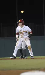 Junior Adam Landecker went 3-for-3 to help spark the Trojans offense.