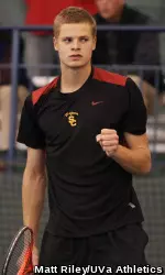 Yannick Hanfmann dominated in Virginia to help USC to a historic run at the ITA Indoors.