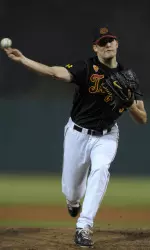 Andrew Triggs (2-0) allowed only one run and struck out eight Friday night.