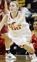 Christina Marinacci was all over the floor to lock in on her fourth career double-double.