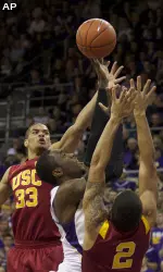 USC's Garrett Jackson, left, and Greg Allen, right.