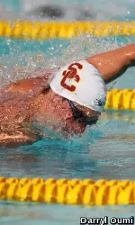 Sophomore Vladimir Morozov won USC's first conference title in the 50y free since 1995.