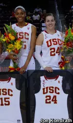 Briana Gilbreath and Ashley Corral are now three-time All-Pac-12 Teammates.