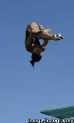 Victoria Ishimatsu won her third consecutive 1-meter Zone E Diving Title Thursday.