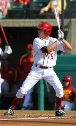 Garrett Stubbs tied the game for USC with a squeeze-bunt in the ninth.