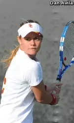 Gabriella DeSimone pinned up two more straight-set wins on the invitational side.
