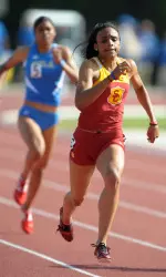Senior Aareon Payne won the 100m and 200m dashes and ran a leg for USC's winning 4x100m relay.